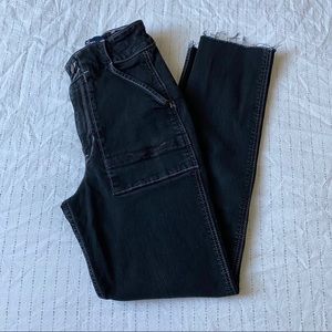 High Waisted Black Hollister Mom Jeans